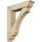 Ekena Millwork Imperial Traditional Rough Sawn Bracket w/ Offset Brace, Douglas Fir, 8"W x 34"D x 40"H BKT0806X34X40IMP01RDF - alternate 1